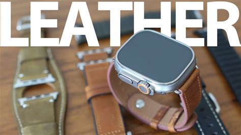 leather watch band apple watch|leather apple watch ultra band.